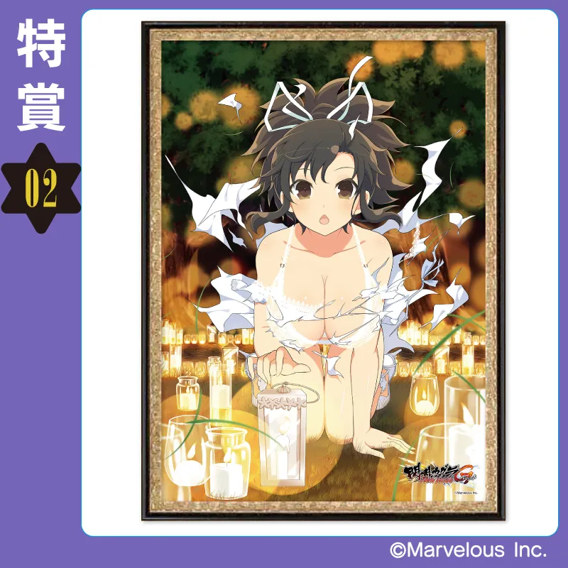 閃乱カグラ ミッドナイトブロマイドくじ ヴィヴィッドアートフレーム 華風流 - メルカリ