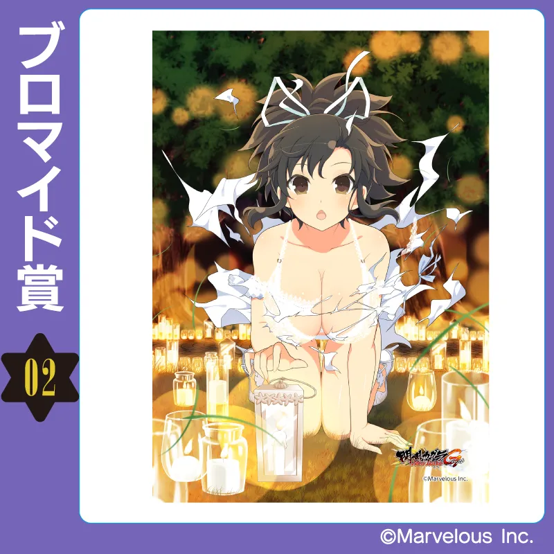 閃乱カグラ ミッドナイトブロマイドくじ ヴィヴィッドアートフレーム 華風流 - メルカリ