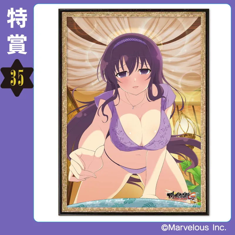 Amazon.co.jp: 閃乱カグラ ミッドナイトブロマイドくじ ヴィヴィッドアートフレーム 華風流 DNPV : ホビー