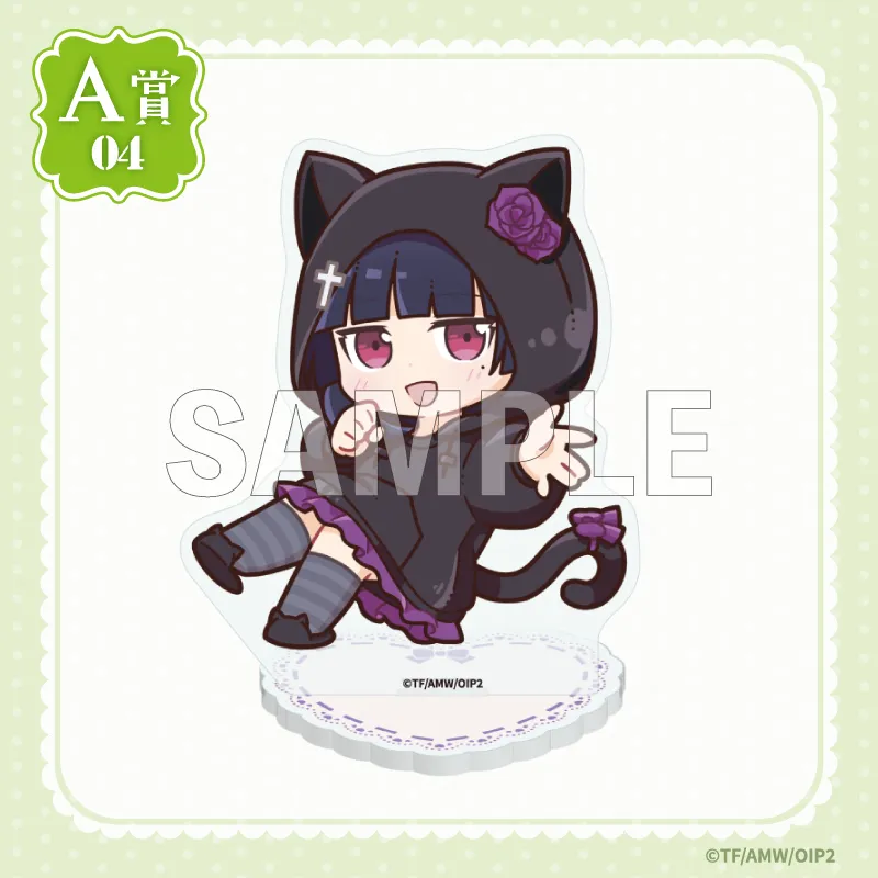 A-04 選べるアクリルスタンド【黒猫B】