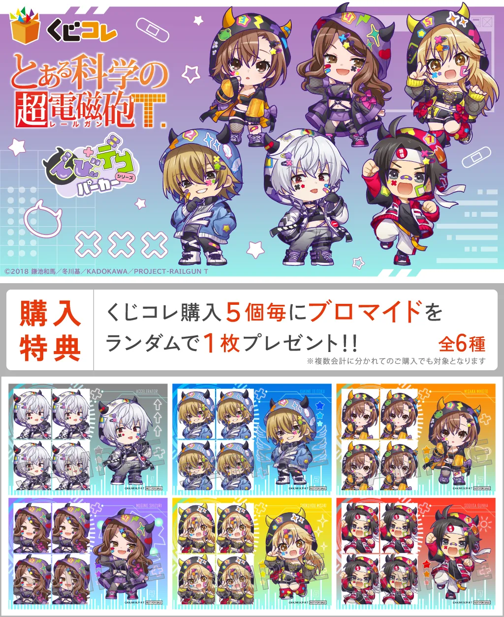 くじコレ – 『とある科学の超電磁砲T』vol.2【でびデコパーカー】